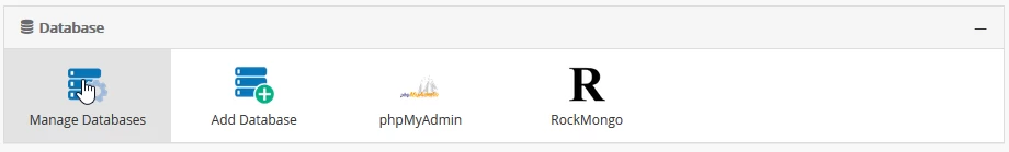 Manage Databases Webuzo