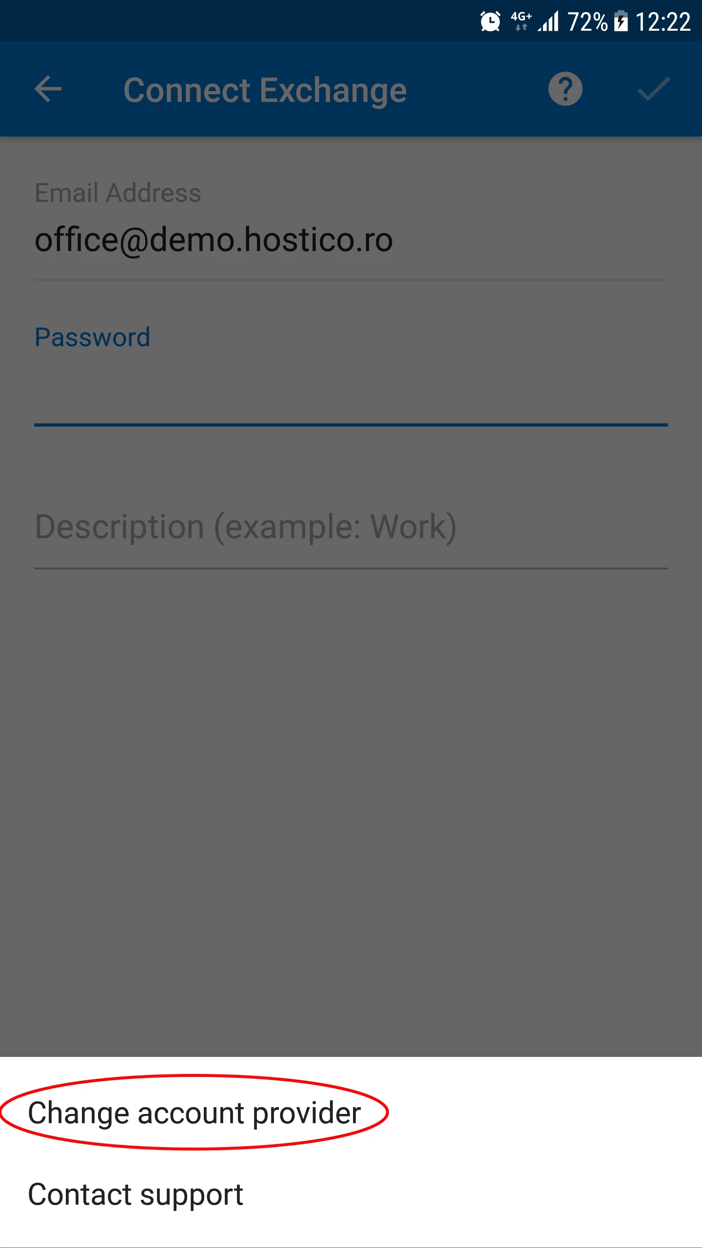 Αλλαγή παρόχου λογαριασμού
