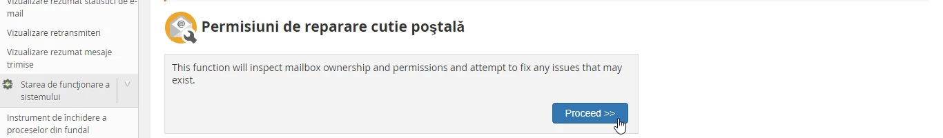Reparare cutie postala procced